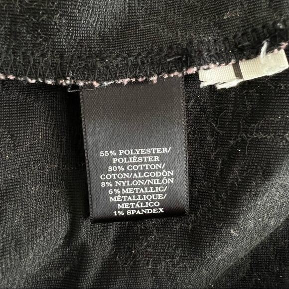 Ann Taylor pink gold metallic floral jacquard sleeveless peplum tank top - Picture 5 of 5